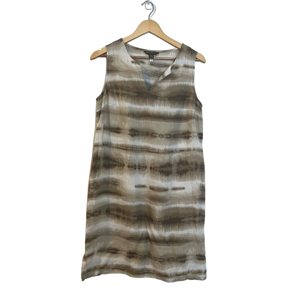 Tommy Bahama Brown and Cream Mini Dress